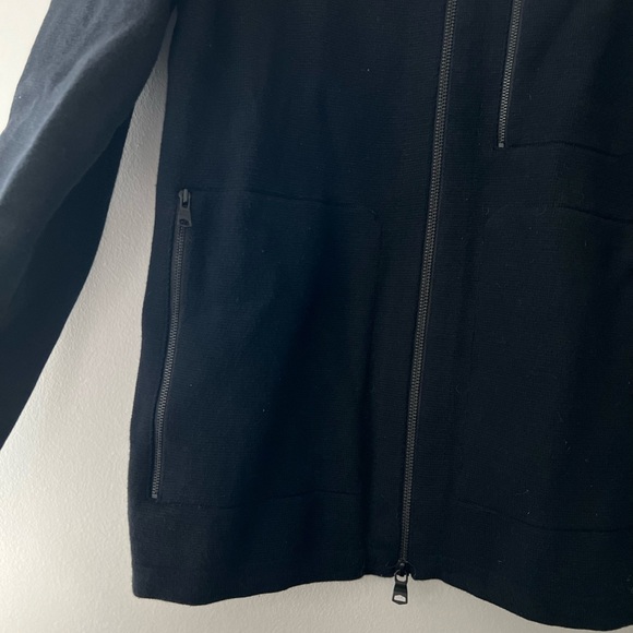 Banana Republic black zip up sweater jacket - Picture 4 of 6